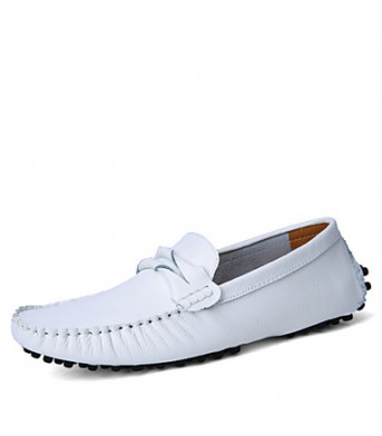 Men's Shoes Leather Wedding / Office & Career / Party & Evening Boat Shoes Wedding / Office & Career / Party & Evening Flat    